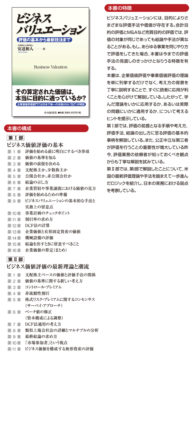 ビジネス　バリュエーション